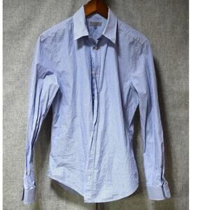 COS Blue & White Striped Cotton Button-Down Shirt M (EU 39)